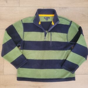 GAP Boys Blue 1/4 Zip Pullover Fleece Sweater Size M (8) Navy High Neck